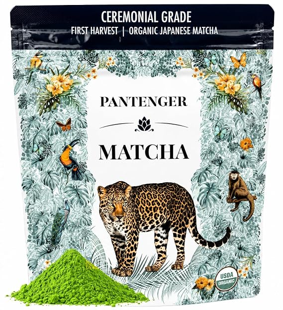 Organic Ceremonial Grade Matcha | Emerald Green, Creamy & Sweet (for a matcha) | Japanese - First Harvest - Hand Picked - Stone Milled | By Pantenger