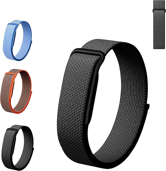 Band Compatible with Google Fitbit Air, Breathable Nylon Sport Strap | with Secure Buckle, Lightweight Adjustable Sport Band for Fitness & Daily Wear