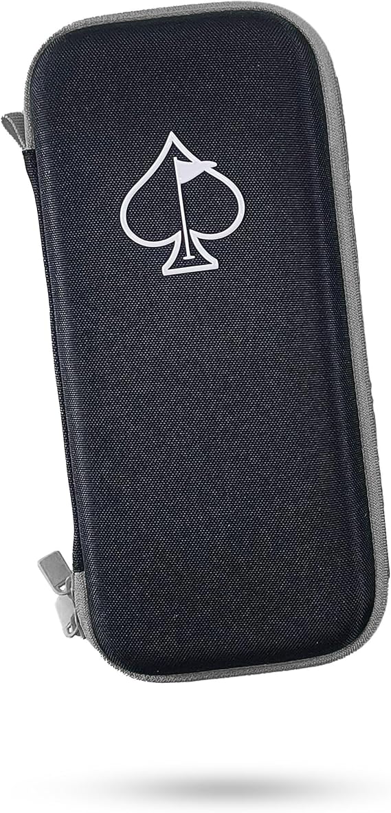 Pins & Aces Glove and Accessory Caddie - Your All-In-One Solution For Organizing And Carrying Essential Golf Accessories On The Course (Black)