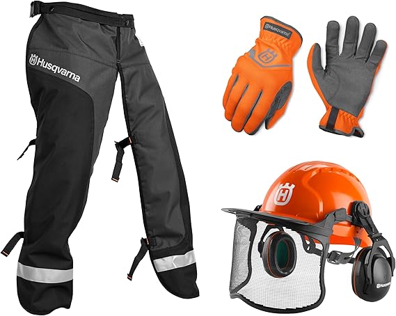 Husqvarna 590091101 Classic Power Kit with Chainsaw Chaps, Safety Kit