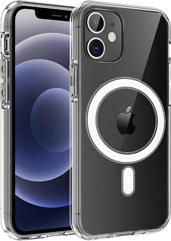 Ehr. iPhone 11 Uyumlu Kamera Korumalı Magsafe Wireless Şarj Özellikli Şeffaf Kılıf (Şeffaf, iPhone 11)