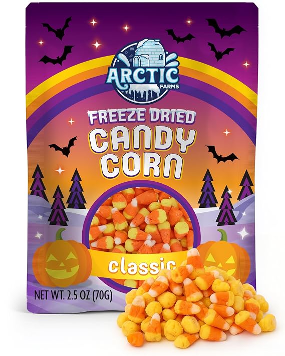 Arctic Farms Freeze Dried Candy Corn, Crunchy Snack Halloween Must Have (Classic, 2.5oz)