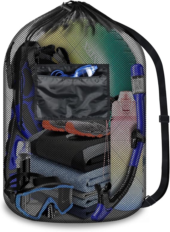 BROTOU Drawstring Backpack Gym String Bag with Pocket for Men Women