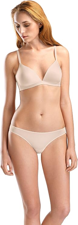 HANRO Satin Deluxe Soft Cup T-Shirt Bra Underwear
