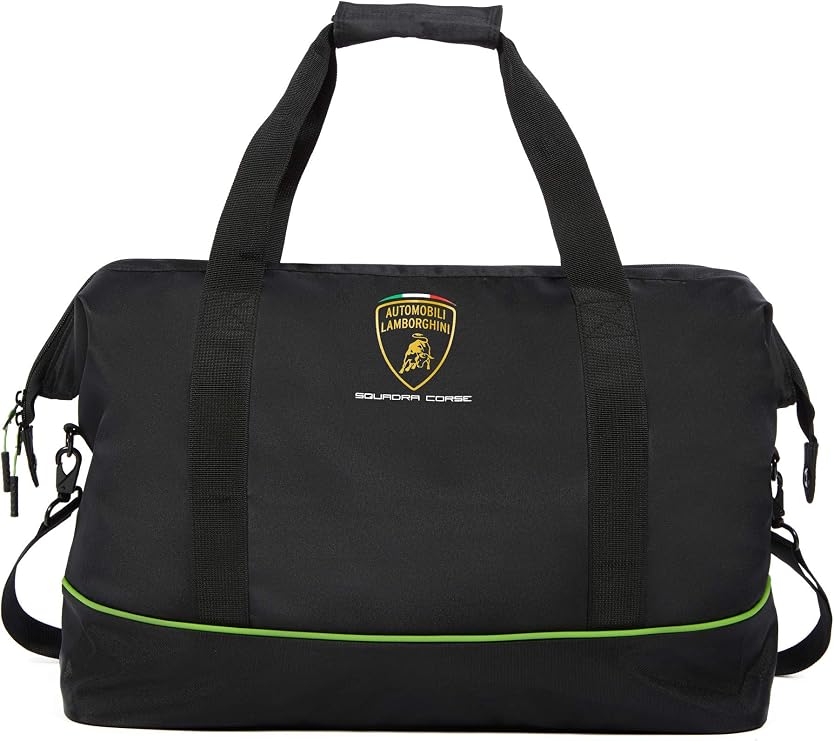 Lamborghini Squadra Corse Travel Duffel Bag Black