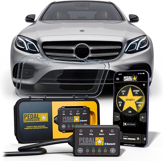 PEDAL COMMANDER for Mercedes Benz E-Class 2009-2020 Throttle Response Controller - Plug-and-Play, 4 Driving Modes, App Control, Throttle Controller Upgrade, E-Class Parts