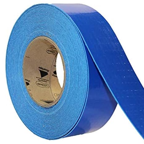 LiteMark Smooth Floor Marking Tape, EC-700 Heavy Duty Thick, Easy to Keep Clean, Warehouse, Blue (1 Inches by 3 feet) (6 Pack)