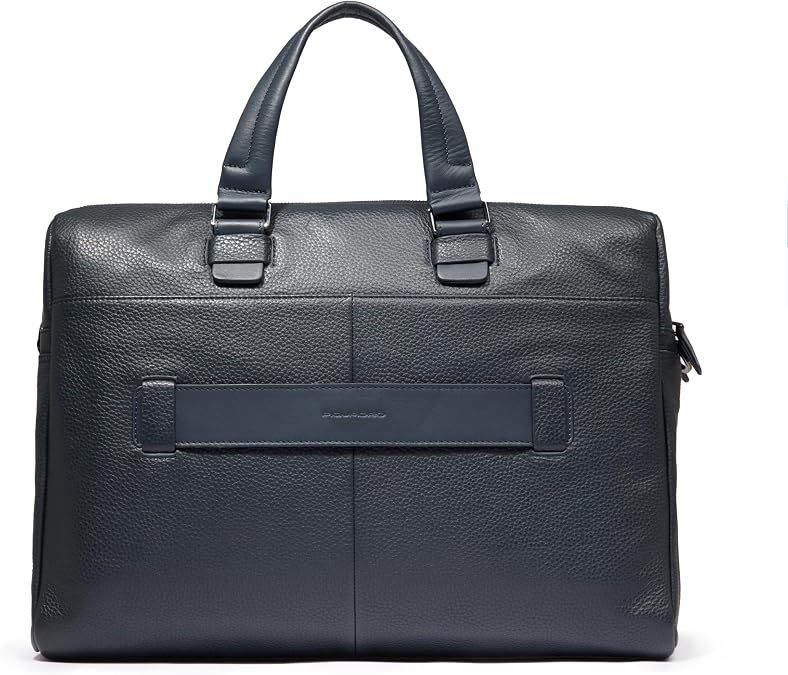 Piquadro Men's Blue Leather Work Bag Briefcase