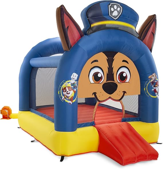 Delta Children Inflatable Bounce House for Paw Patrol Kids - Includes Heavy Duty Blower, Ground Stakes, Repair Patches and Storage Bag Recommended for Ages 3+