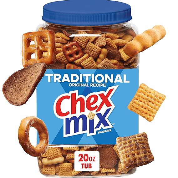 Traditional Chex Mix, Original Recipe, Resealable Tub, 20 oz