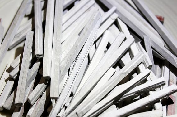 Edible Thin Slate Chalk Pencils. White Slate Limestone Chalk Sticks for pica