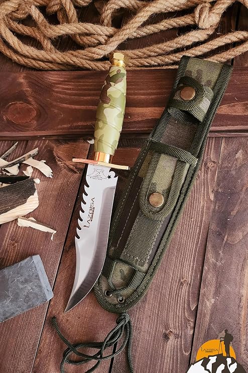 Outdoor Piknik Kamp Bıçağı Bıçak Çakısı Mutfak Şef Bıçak Kılıflı El Yapımı (Kmdlz01)