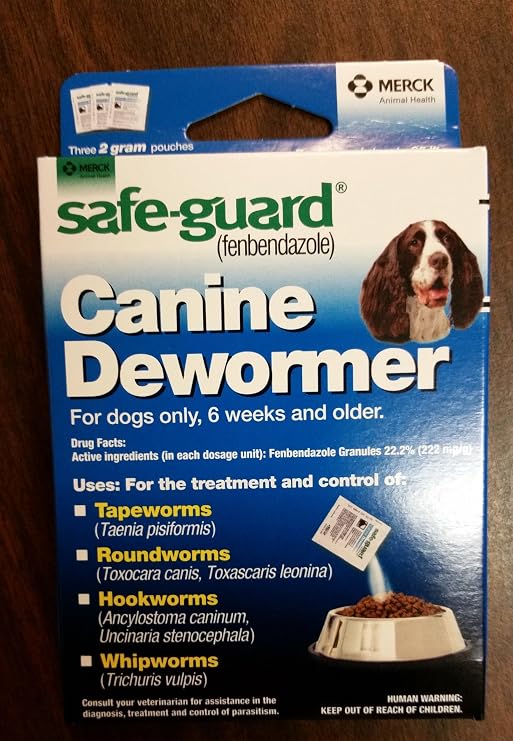 Wormers Dewormer 8 in 1 Safe Guard Canine Anti Parasite Small Dog Puppies 3 Day