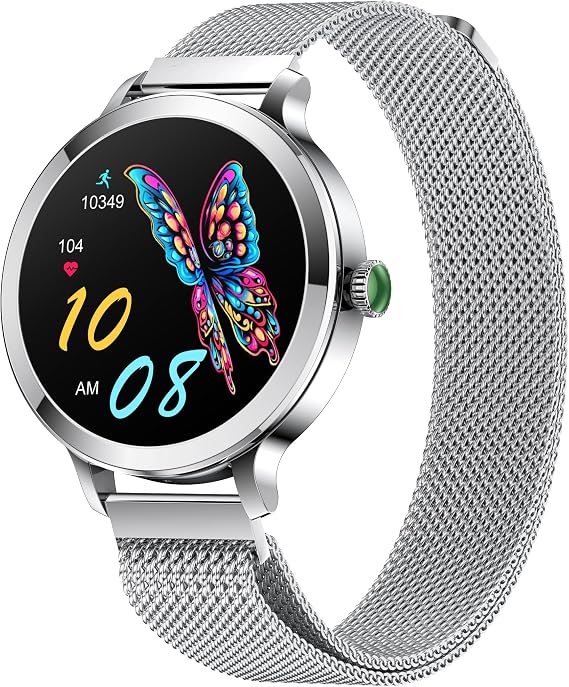 Smart Watches for Women with Blood Pressure/Answer Calls/Heart Rate/Step/Sleep/Multiple Sport Modes /IP68 Waterproof,1.106" Fitness Tracker Smartwatch for iOS Android Visit The Store