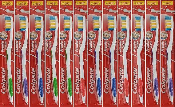 Colgate Toothbrushes Premier Extra Clean(Pack of 12 ),Multicolor,Corded Electric