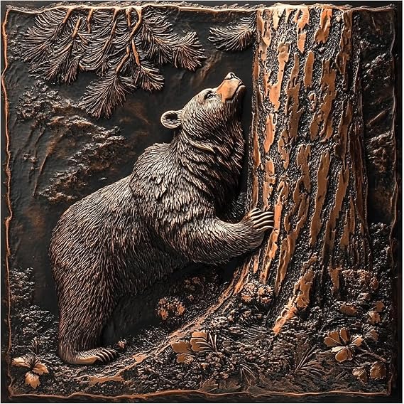 Copper Wall Art, Rustic and Modern Copper Wall Decor, Decorative Wall Panel, Art for Home Decor, Premium UV-Printed Metal Panel, Gift for Home