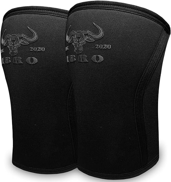 IBRO Premium 7MM Knee Sleeves (Pair) for Weightlifting & Powerlifting, Ultimate Compression Support & Injury Prevention - Squats, Deadlifts - for Men & Women,