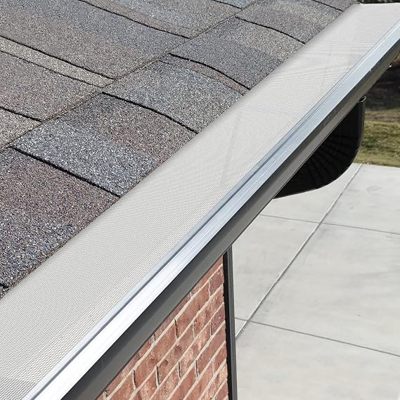 Mxclimate Gutter Guard, 5" Stainless Steel Micro-Mesh Gutter Covers, 48FT-15PCS Gutter Guard Kit, Leaf Guard for Gutters, Fits 5" & Smaller Gutters, Easy Installation, DIY Friendly