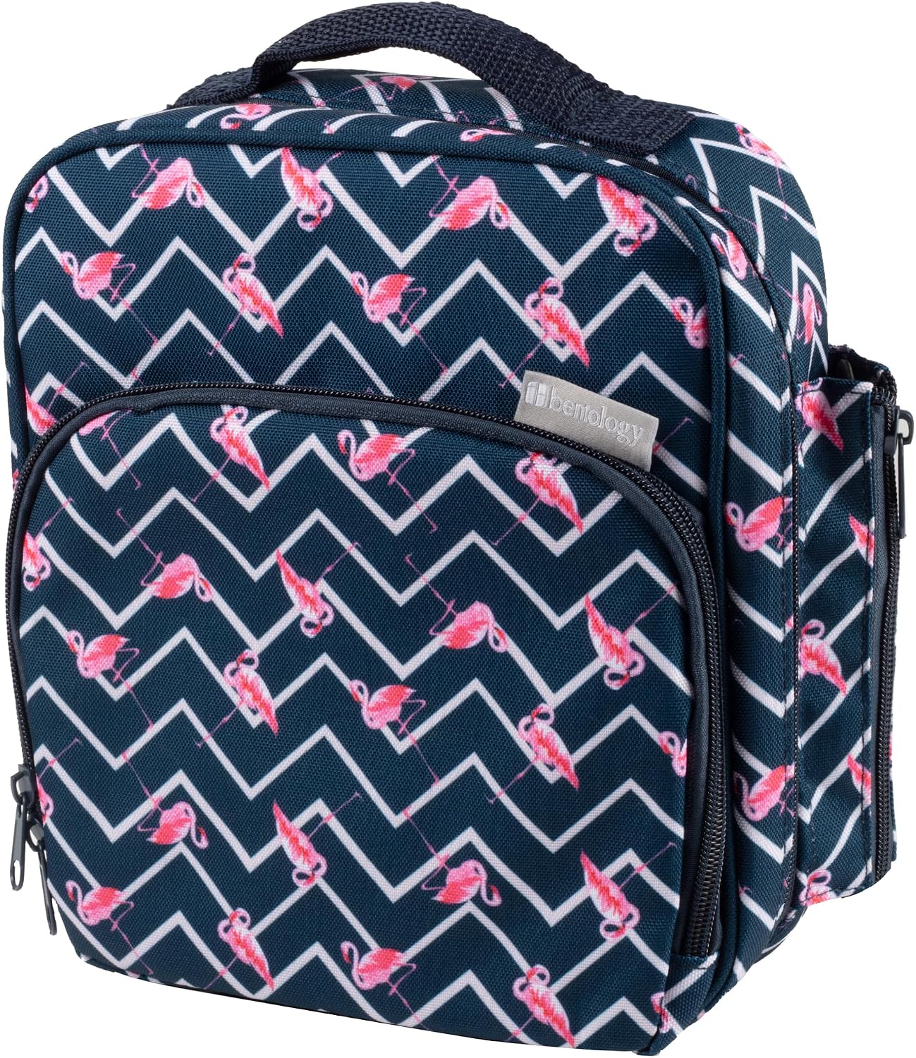 Bentology Insulated Lunch Box w Snack Pocket & Water Bottle Holder- Water-Resistant Lunchbox for Kids- Easy Clean Tote Mini Cooler Bag- Reusable Thermal Lunch Bag for Work School Picnic-Back to School