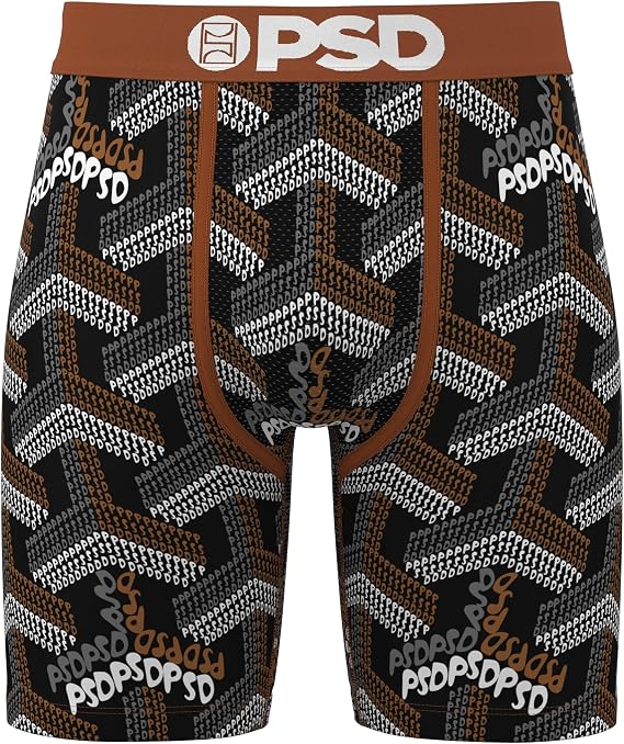 PSD Men's Psd Labyrinth Boxer Brief, Multi, M