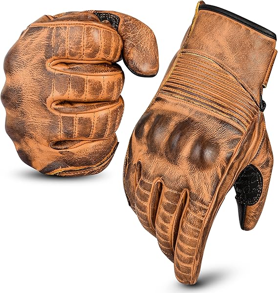 Leather Motorbike Gloves Mens Summer Motorcycle Gloves Racing Gloves leather Gloves ATV Riding Gloves Black Gloves