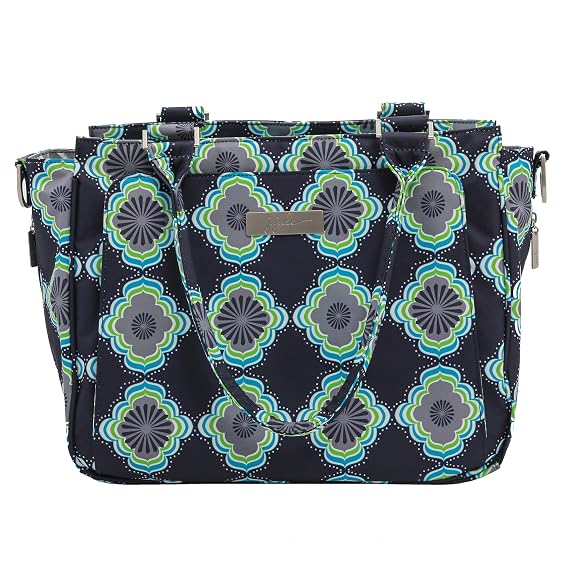 JuJuBe Be Classy Structured Multi-Functional Diaper Bag/Purse, Classic Collection - Moon Beam
