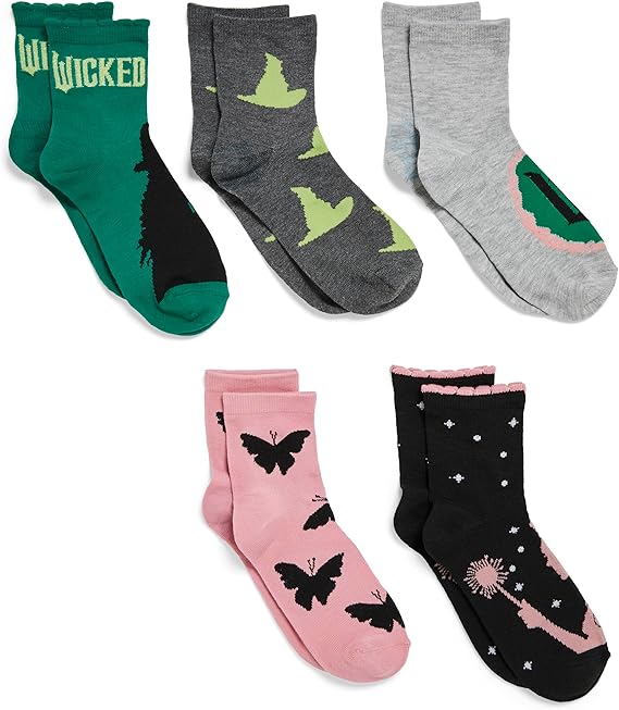 Wicked Women's 5 Pack Halloween Capri Socks