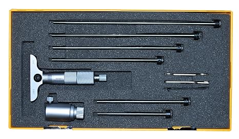 Asimeto 0-6 Flat End - 2-1/2 Base Depth Micrometer