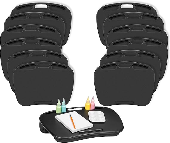 LAPGEAR MyDesk Lap Desk Black, 12-Pack, Fits 15.6 Laptops