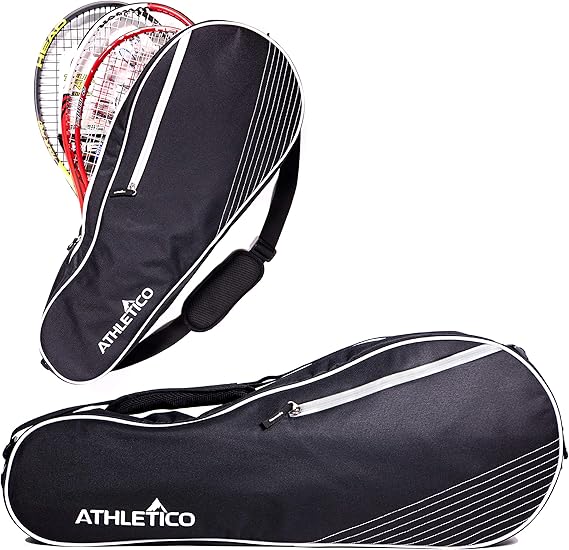 Athletico Tennis Bag and Racketball Bag - Tennis Bags for Women and Men to Hold Tennis Racket, Racquetball Racket, Pickleball Paddles and Other Equipment or Gear