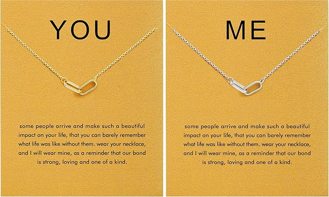 Baydurcan Pendant Necklace for Women Evil Eye Ankh Bow Necklace for Friends Sister Birthday Just Because Christmas Gifts