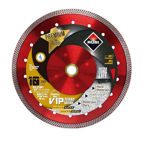 Rubi Tools 10" VIP Premium Wet Diamond Blade