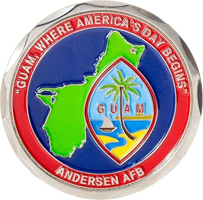 United States Air Force USAF Guam Anderson Air Force Base AFB Where Americas Day Begins Challenge Coin