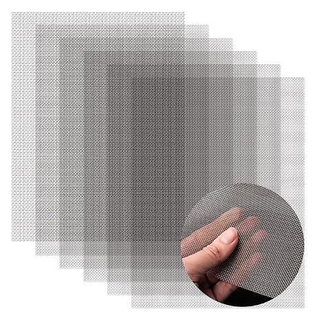 AMZDEPOT 6 Pack Wire Mesh 6x8 Inch, 20 Mesh Stainless Steel | Rustproof, Easy To Trim Hardware Cloth, Chicken Wire Mesh, Multi Purpose for Ventilation Cage Filtration Diy Works