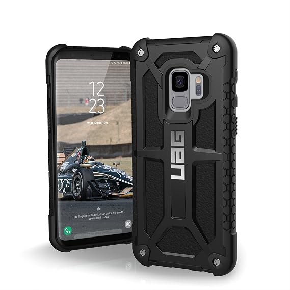 URBAN ARMOR GEAR UAG Designed for Samsung Galaxy S9 [5.8-inch Screen] Monarch Feather-Light Rugged [Black] Military Drop Tested Phone Case