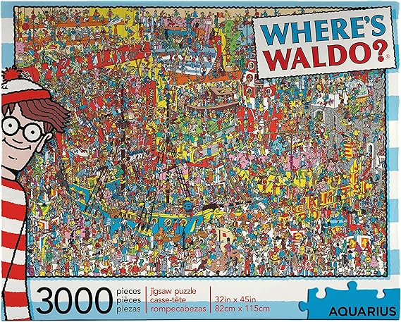 Aquarius Wheres Waldo 3000-Piece Jigsaw Puzzle